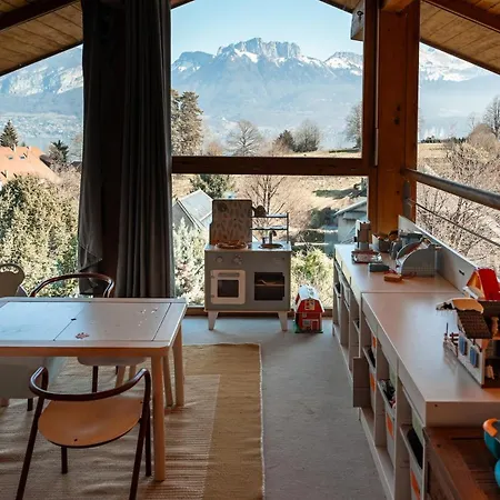 Maison Entre Et Montagnes Vue Imprenable Sévrier