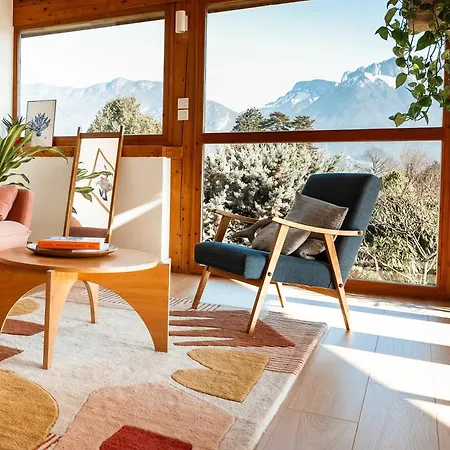 House Between And Mountains Stunning View